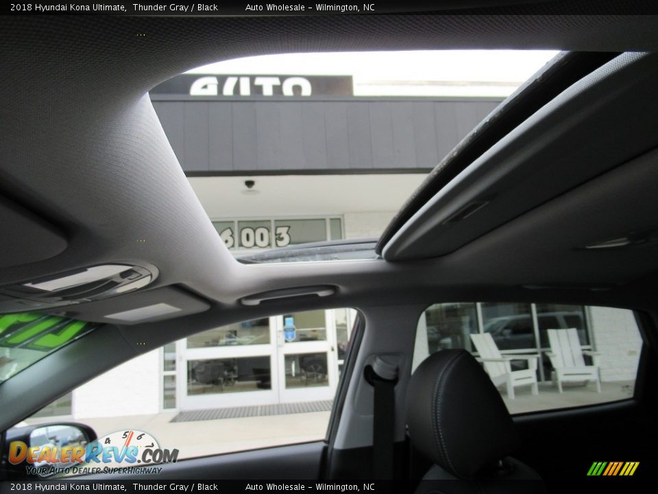 2018 Hyundai Kona Ultimate Thunder Gray / Black Photo #11