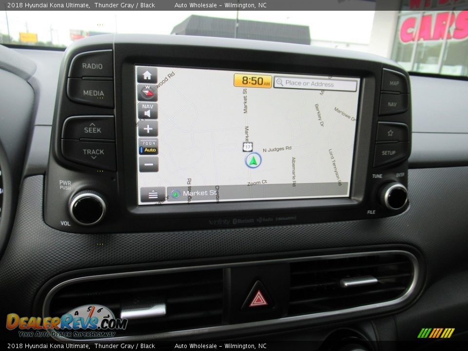 2018 Hyundai Kona Ultimate Thunder Gray / Black Photo #17