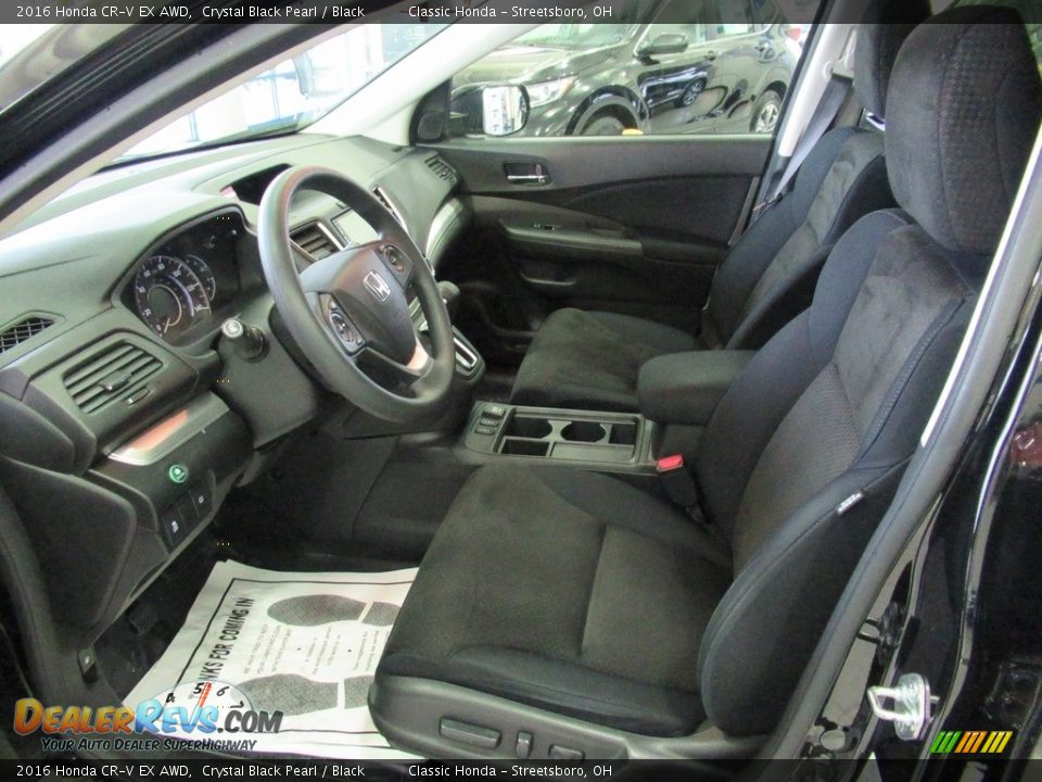 Black Interior - 2016 Honda CR-V EX AWD Photo #29