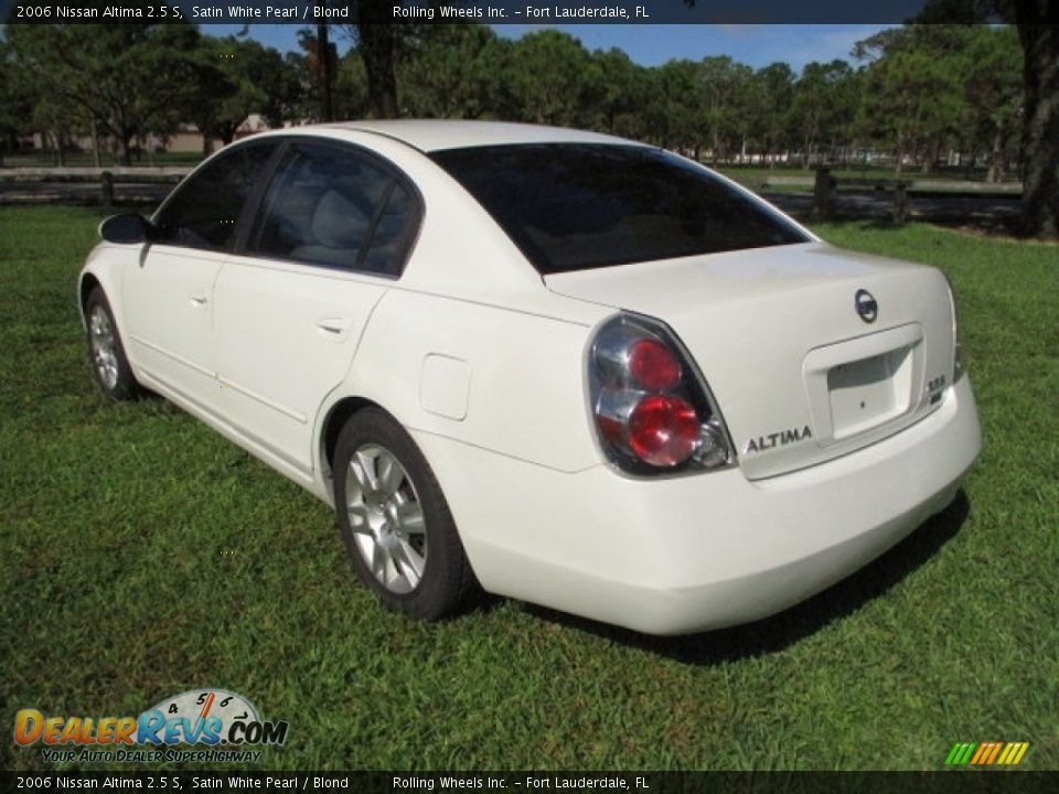 2006 Nissan Altima 2.5 S Satin White Pearl / Blond Photo #5