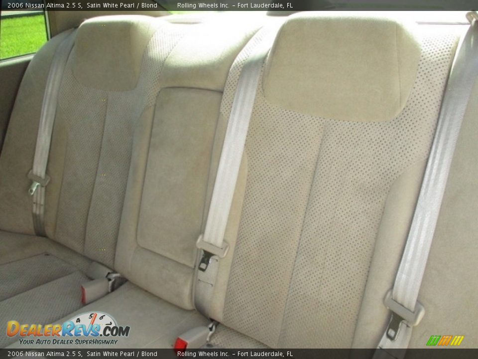 2006 Nissan Altima 2.5 S Satin White Pearl / Blond Photo #8