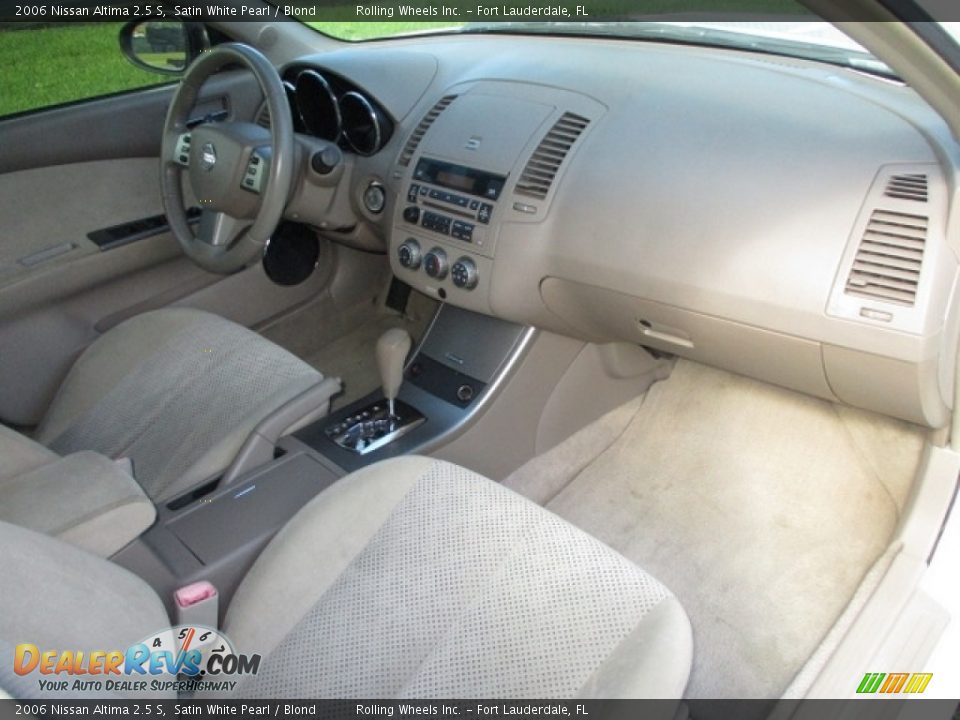 2006 Nissan Altima 2.5 S Satin White Pearl / Blond Photo #10