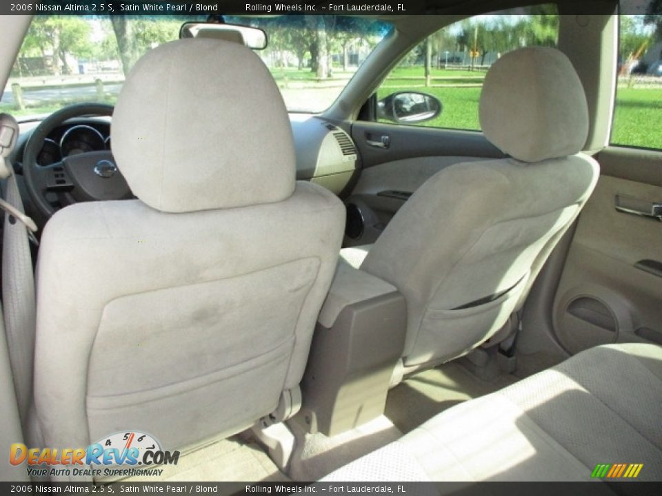 2006 Nissan Altima 2.5 S Satin White Pearl / Blond Photo #12