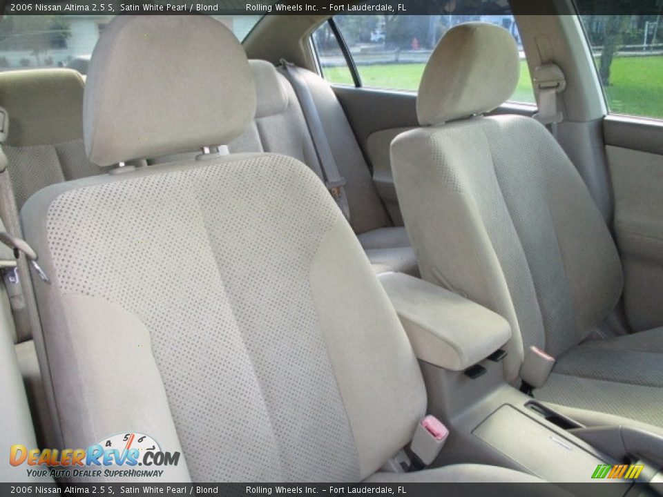 2006 Nissan Altima 2.5 S Satin White Pearl / Blond Photo #14