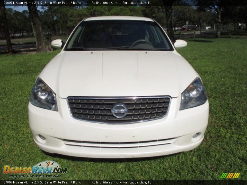 2006 Nissan Altima 2.5 S Satin White Pearl / Blond Photo #15
