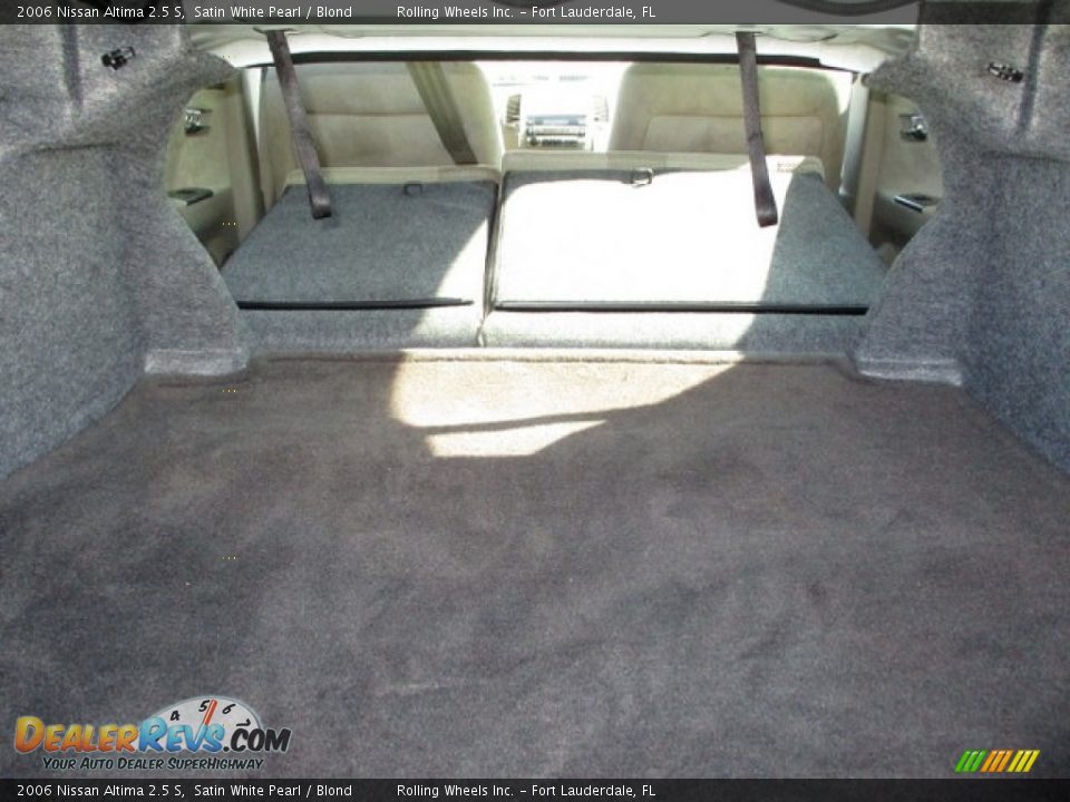 2006 Nissan Altima 2.5 S Satin White Pearl / Blond Photo #20