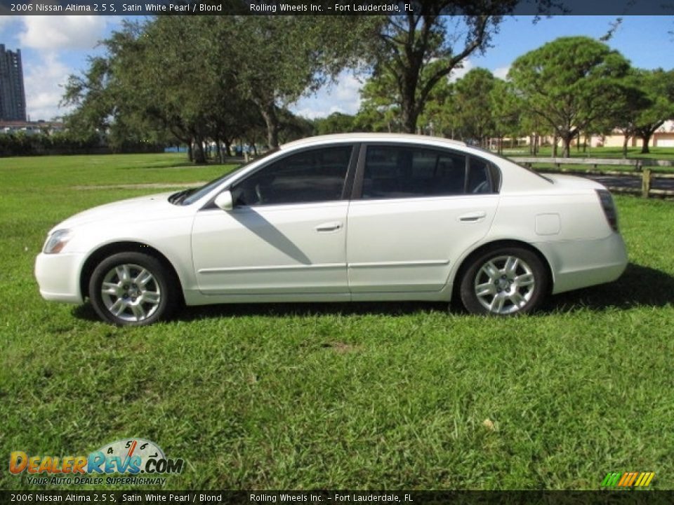 2006 Nissan Altima 2.5 S Satin White Pearl / Blond Photo #32