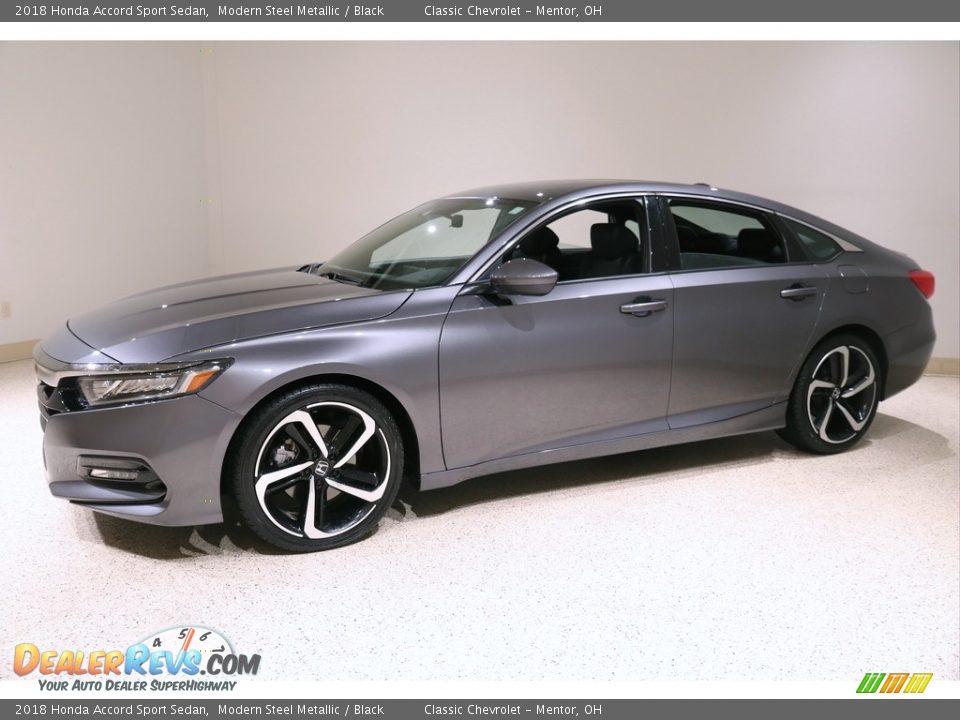 2018 Honda Accord Sport Sedan Modern Steel Metallic / Black Photo #3