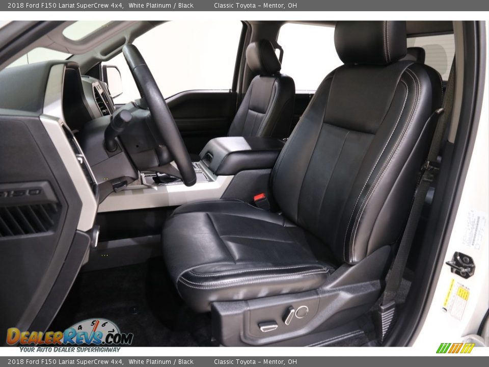 2018 Ford F150 Lariat SuperCrew 4x4 White Platinum / Black Photo #6