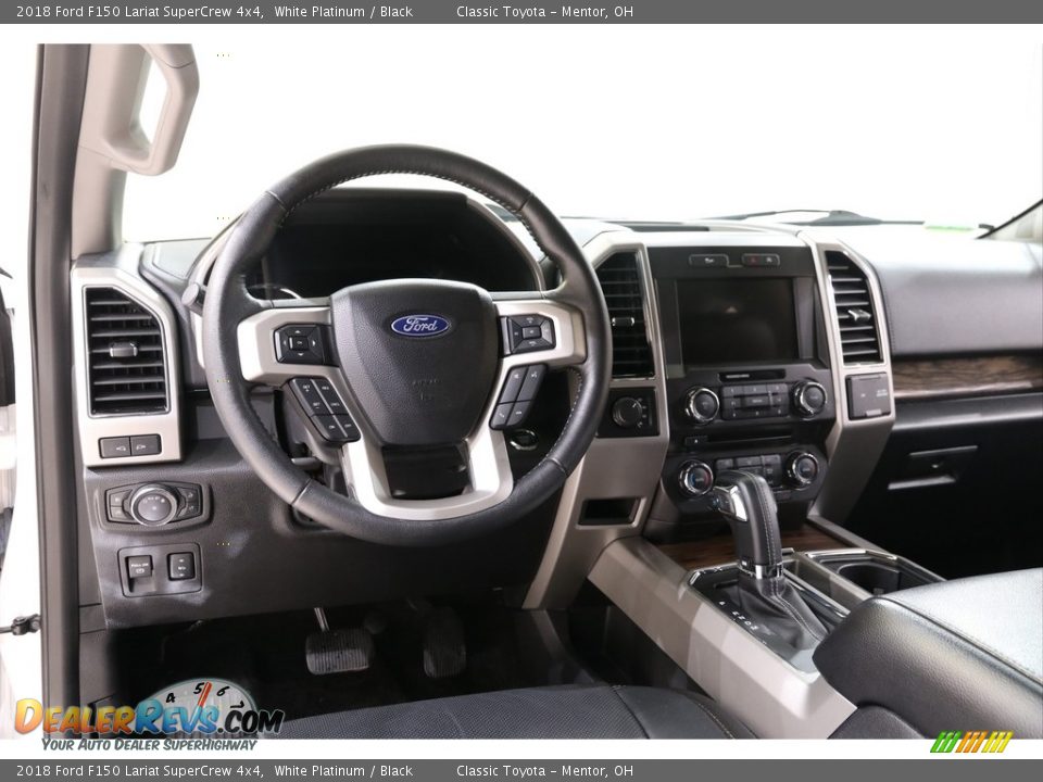 2018 Ford F150 Lariat SuperCrew 4x4 White Platinum / Black Photo #7