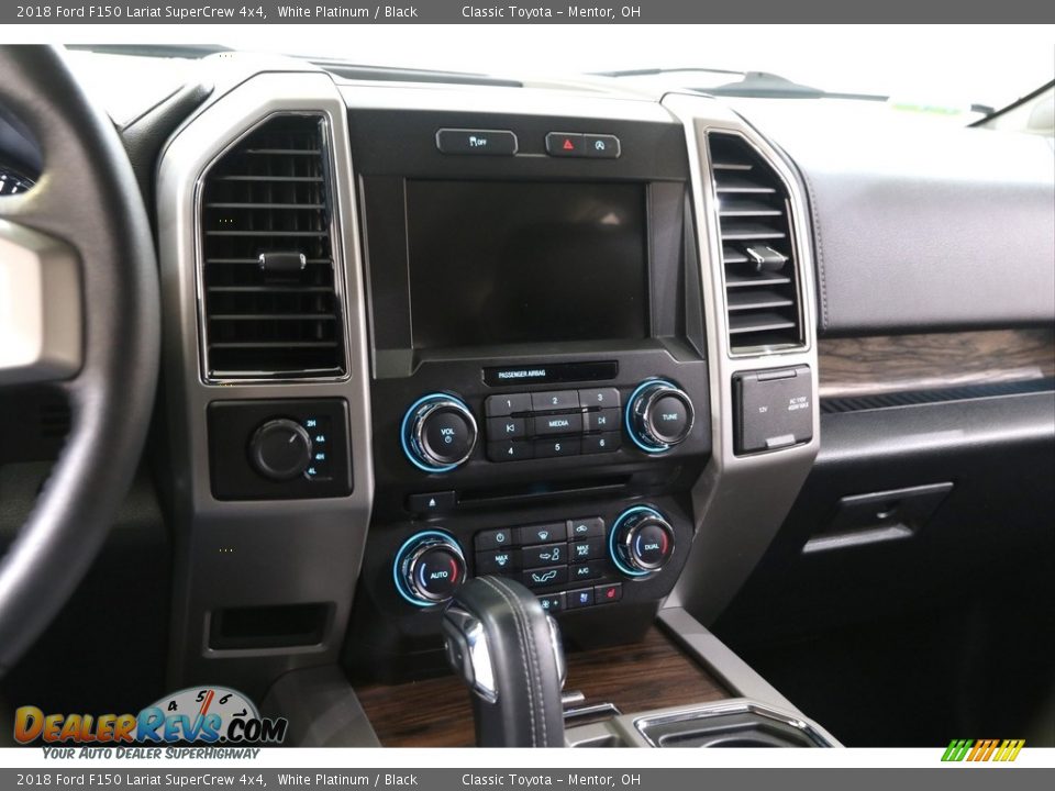 2018 Ford F150 Lariat SuperCrew 4x4 White Platinum / Black Photo #10