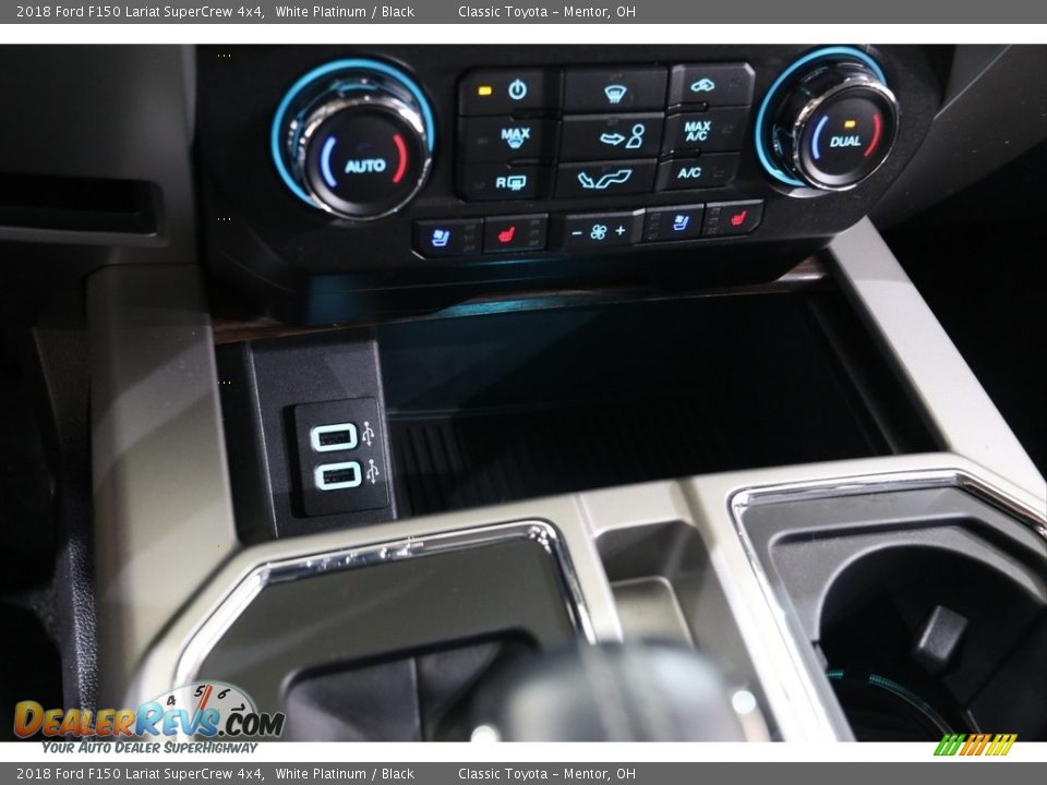 2018 Ford F150 Lariat SuperCrew 4x4 White Platinum / Black Photo #17