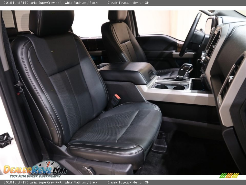 2018 Ford F150 Lariat SuperCrew 4x4 White Platinum / Black Photo #18