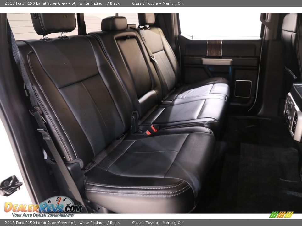 2018 Ford F150 Lariat SuperCrew 4x4 White Platinum / Black Photo #19