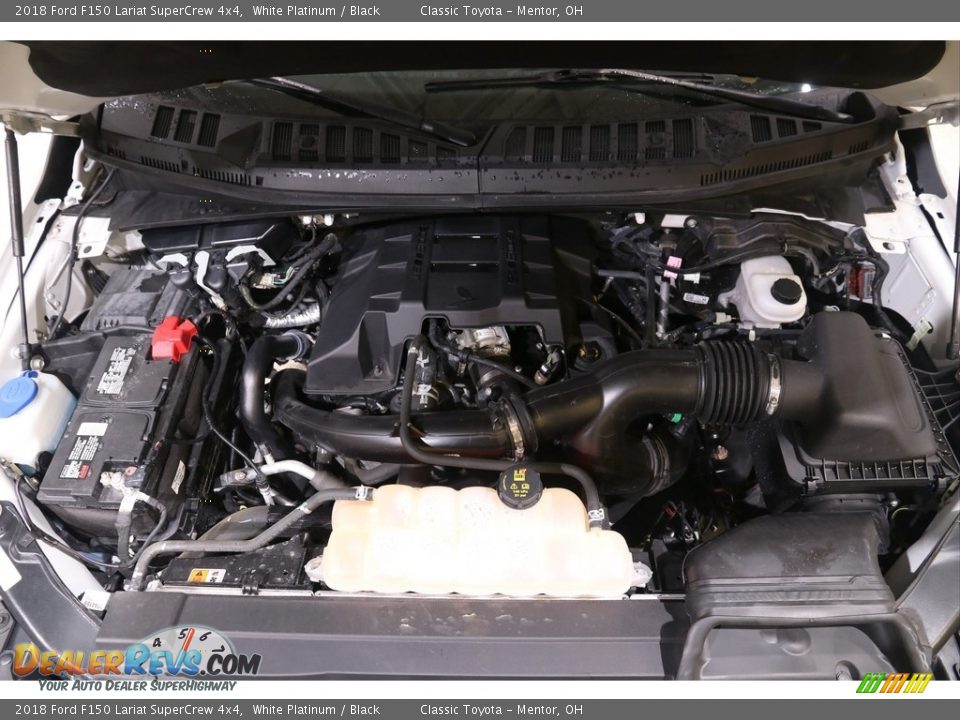 2018 Ford F150 Lariat SuperCrew 4x4 White Platinum / Black Photo #23