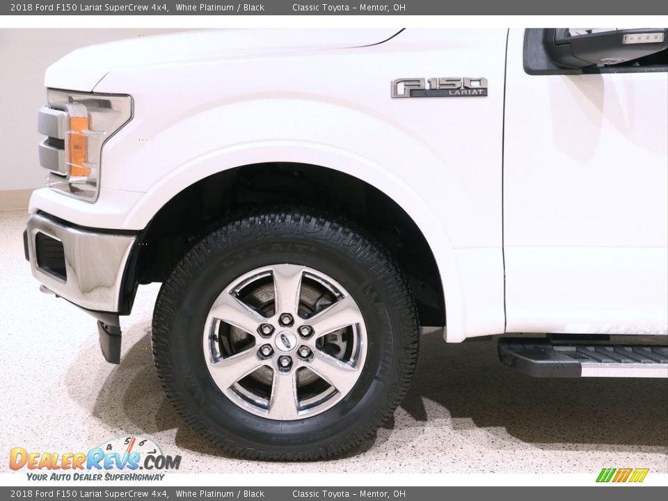 2018 Ford F150 Lariat SuperCrew 4x4 White Platinum / Black Photo #24