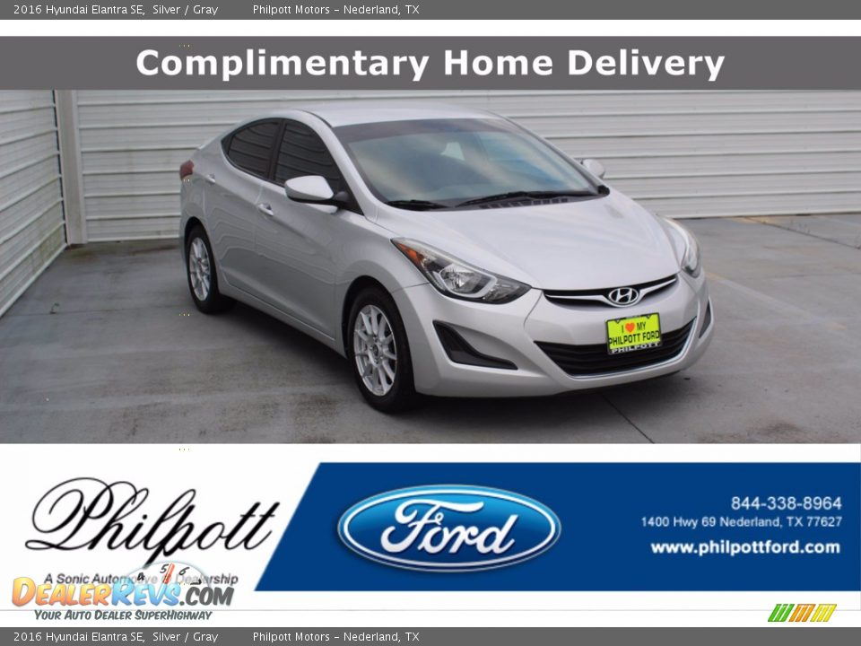 2016 Hyundai Elantra SE Silver / Gray Photo #1