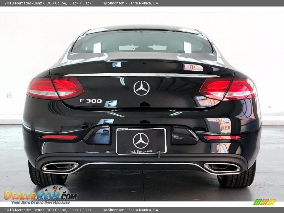 2018 Mercedes-Benz C 300 Coupe Black / Black Photo #3