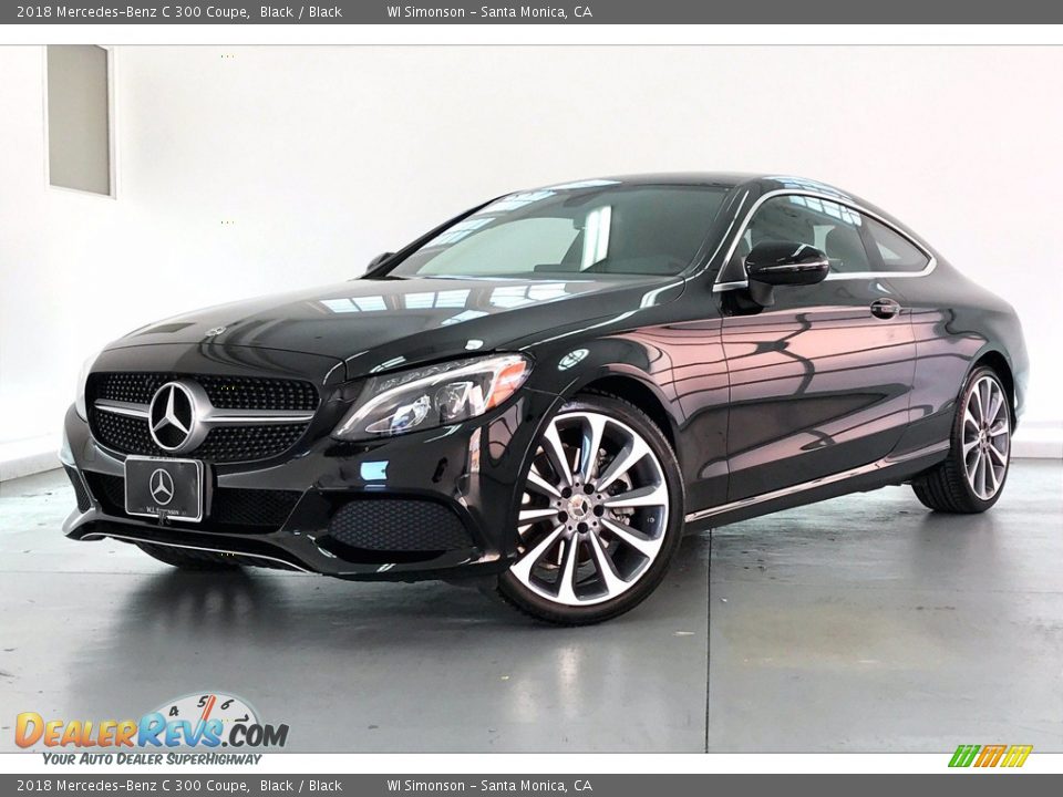 2018 Mercedes-Benz C 300 Coupe Black / Black Photo #12