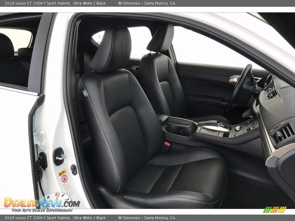 Front Seat of 2016 Lexus CT 200h F Sport Hybrid Photo #6