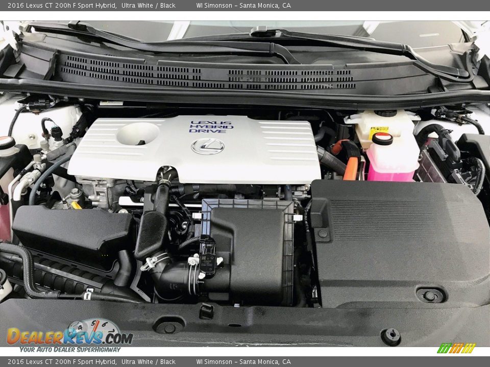 2016 Lexus CT 200h F Sport Hybrid 1.8 Liter Atkinson Cycle DOHC 16-Valve VVT-i 4 Cylinder Gasoline/Electric Hybrid Engine Photo #9