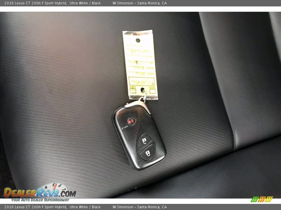 Keys of 2016 Lexus CT 200h F Sport Hybrid Photo #11
