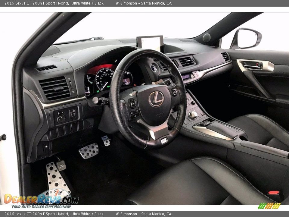 Dashboard of 2016 Lexus CT 200h F Sport Hybrid Photo #14