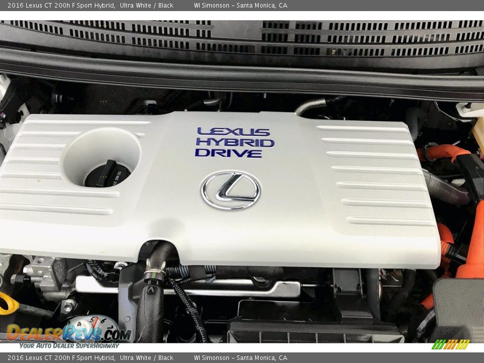 2016 Lexus CT 200h F Sport Hybrid 1.8 Liter Atkinson Cycle DOHC 16-Valve VVT-i 4 Cylinder Gasoline/Electric Hybrid Engine Photo #32