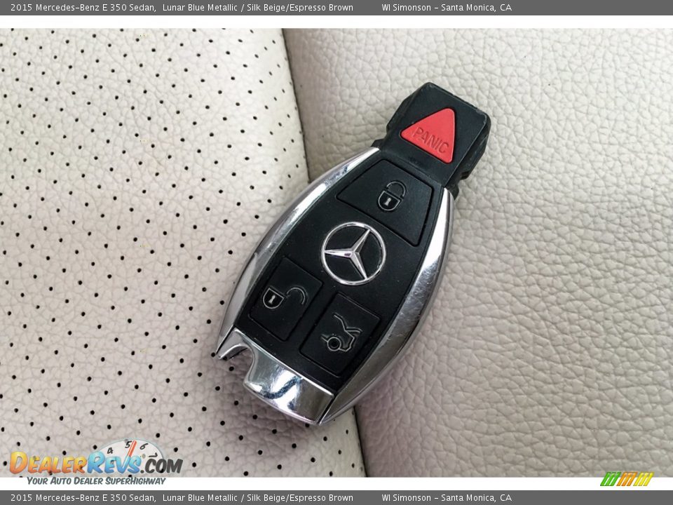 2015 Mercedes-Benz E 350 Sedan Lunar Blue Metallic / Silk Beige/Espresso Brown Photo #11