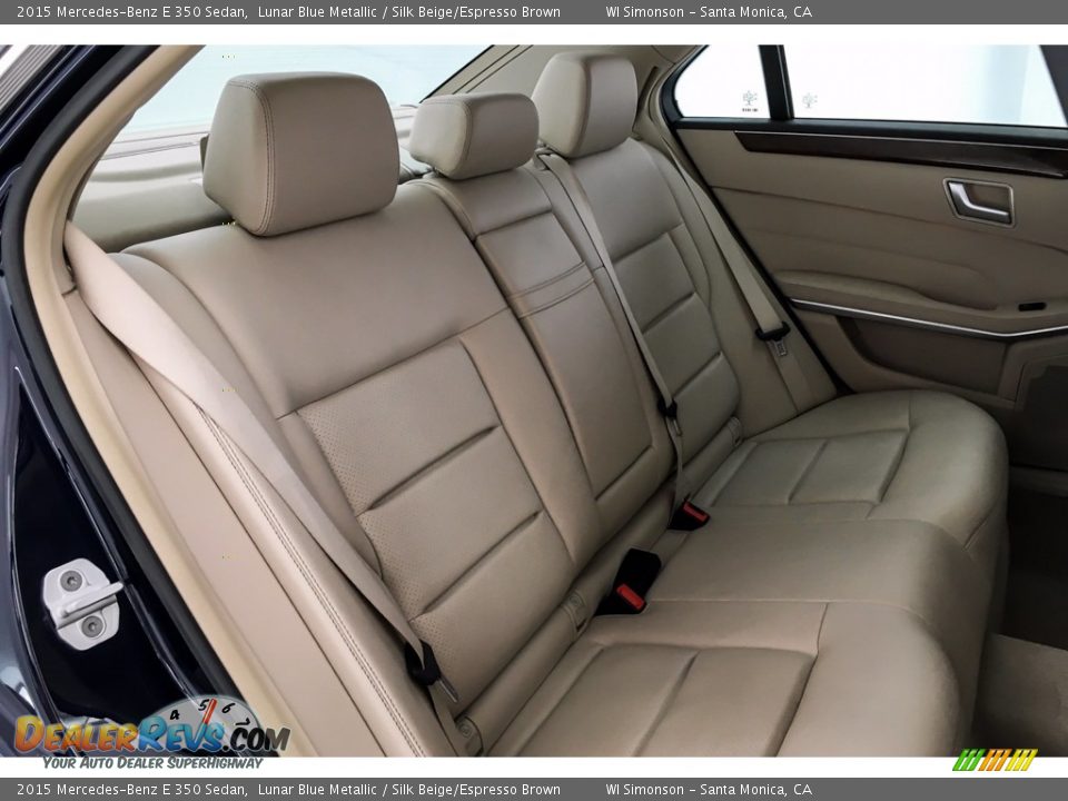 2015 Mercedes-Benz E 350 Sedan Lunar Blue Metallic / Silk Beige/Espresso Brown Photo #13