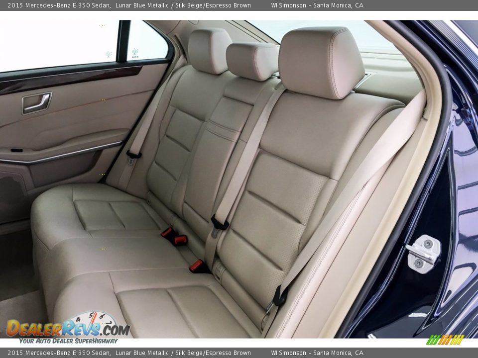 2015 Mercedes-Benz E 350 Sedan Lunar Blue Metallic / Silk Beige/Espresso Brown Photo #17