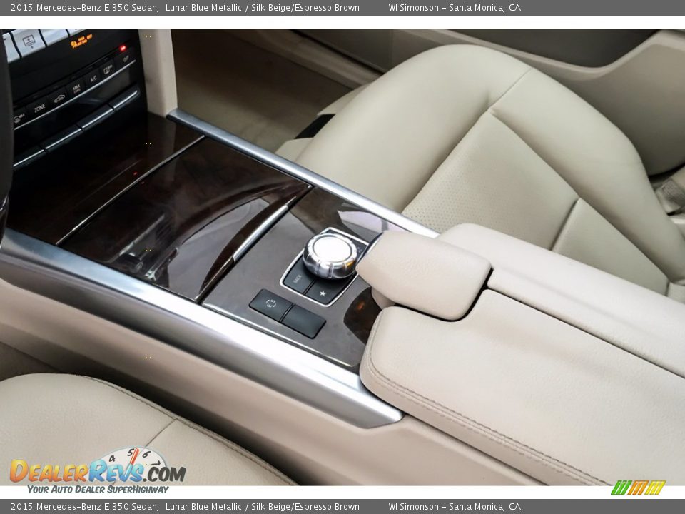 2015 Mercedes-Benz E 350 Sedan Lunar Blue Metallic / Silk Beige/Espresso Brown Photo #24