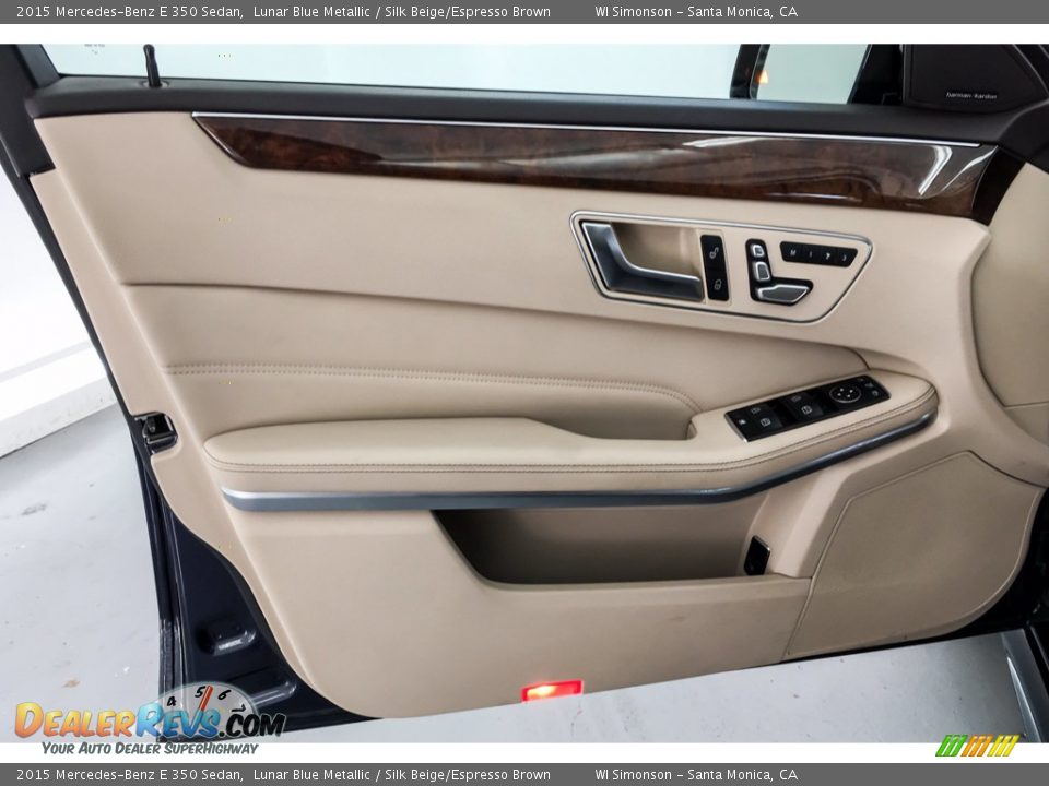 2015 Mercedes-Benz E 350 Sedan Lunar Blue Metallic / Silk Beige/Espresso Brown Photo #26