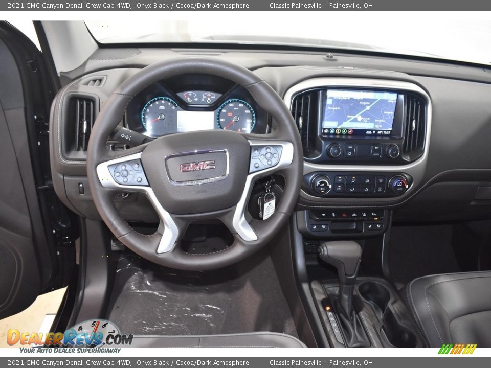 Dashboard of 2021 GMC Canyon Denali Crew Cab 4WD Photo #9