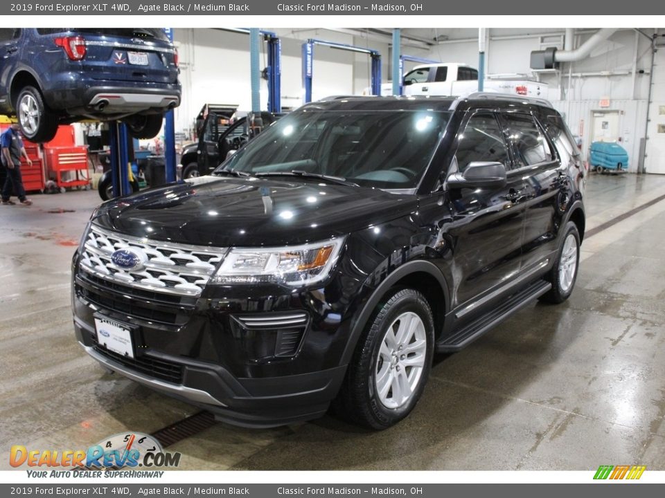 2019 Ford Explorer XLT 4WD Agate Black / Medium Black Photo #1