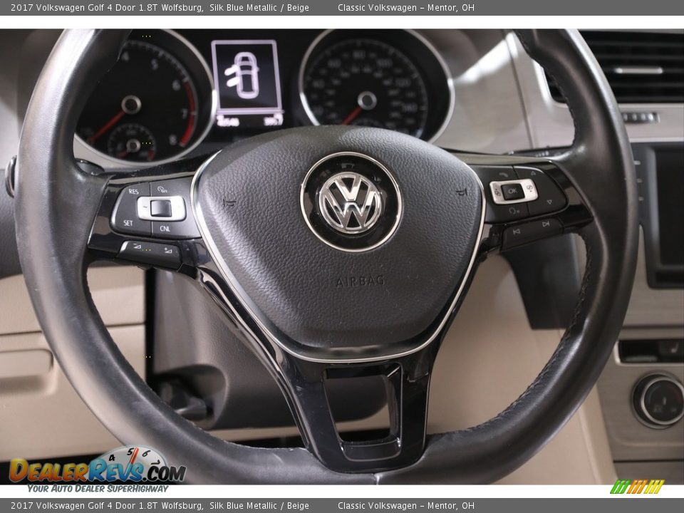 2017 Volkswagen Golf 4 Door 1.8T Wolfsburg Steering Wheel Photo #7