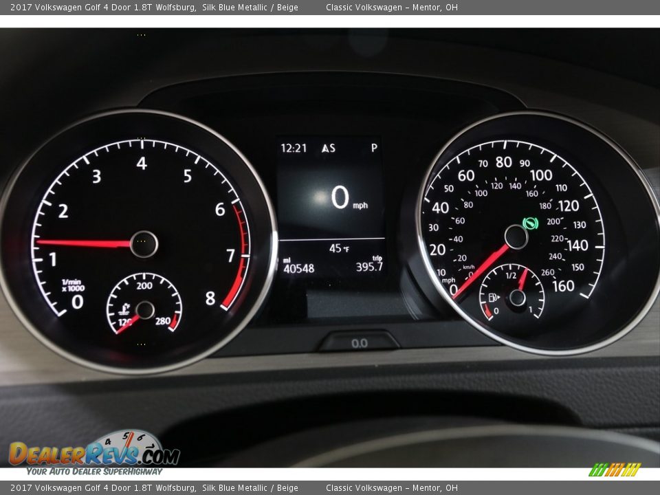 2017 Volkswagen Golf 4 Door 1.8T Wolfsburg Gauges Photo #8