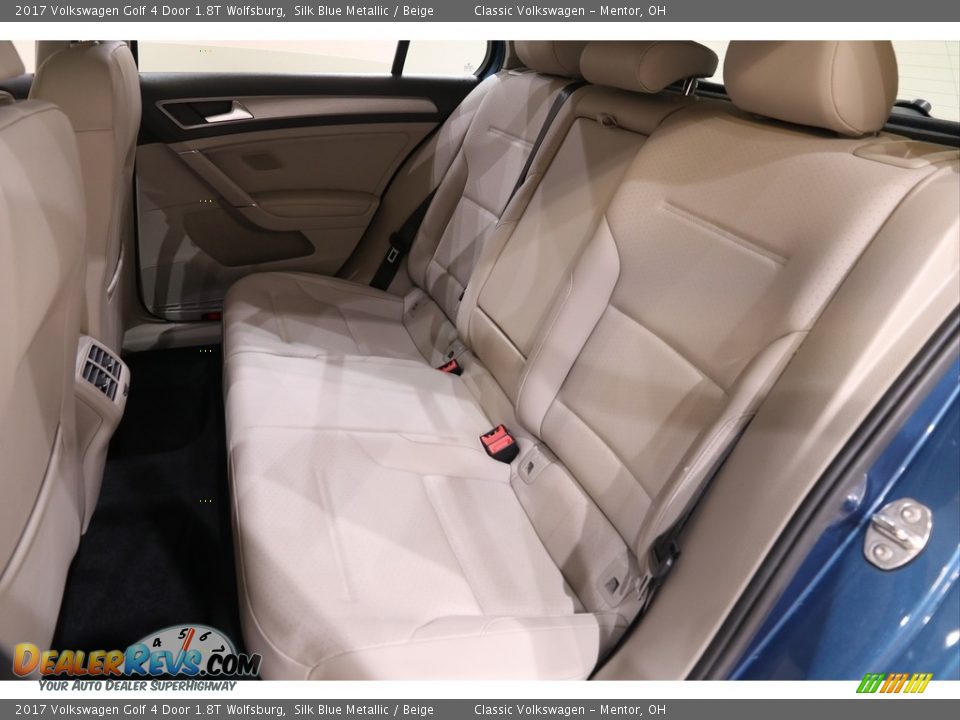 2017 Volkswagen Golf 4 Door 1.8T Wolfsburg Silk Blue Metallic / Beige Photo #15
