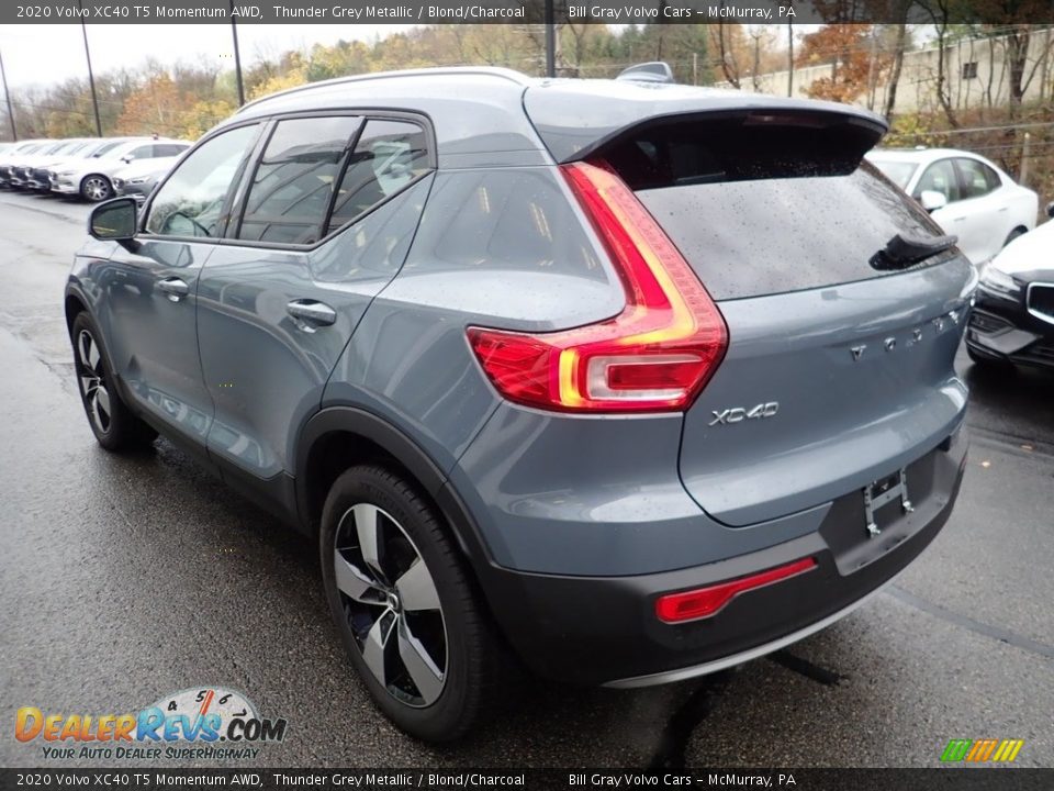 2020 Volvo XC40 T5 Momentum AWD Thunder Grey Metallic / Blond/Charcoal Photo #6