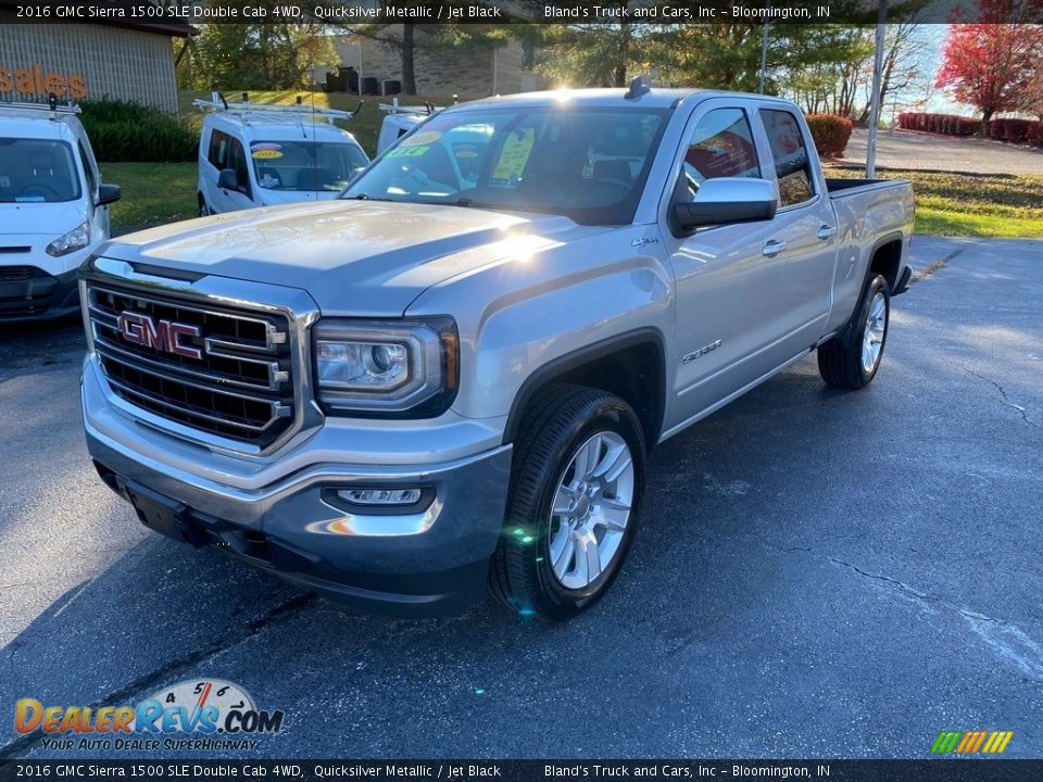 2016 GMC Sierra 1500 SLE Double Cab 4WD Quicksilver Metallic / Jet Black Photo #2