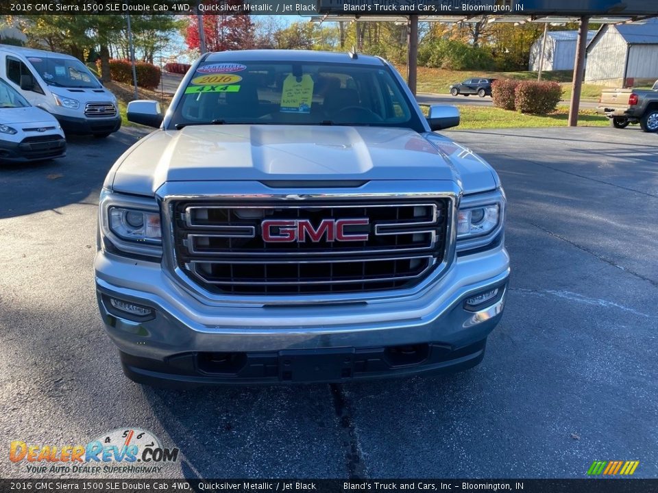 2016 GMC Sierra 1500 SLE Double Cab 4WD Quicksilver Metallic / Jet Black Photo #3