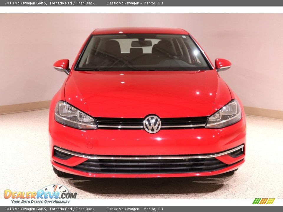 2018 Volkswagen Golf S Tornado Red / Titan Black Photo #2