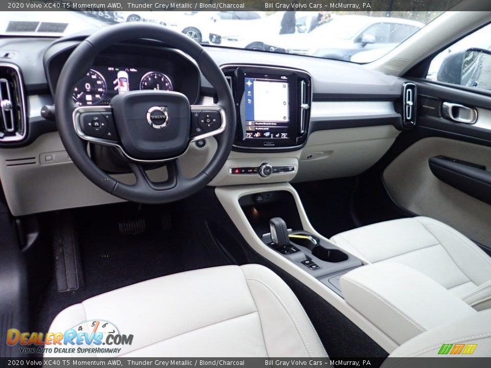 Blond/Charcoal Interior - 2020 Volvo XC40 T5 Momentum AWD Photo #18