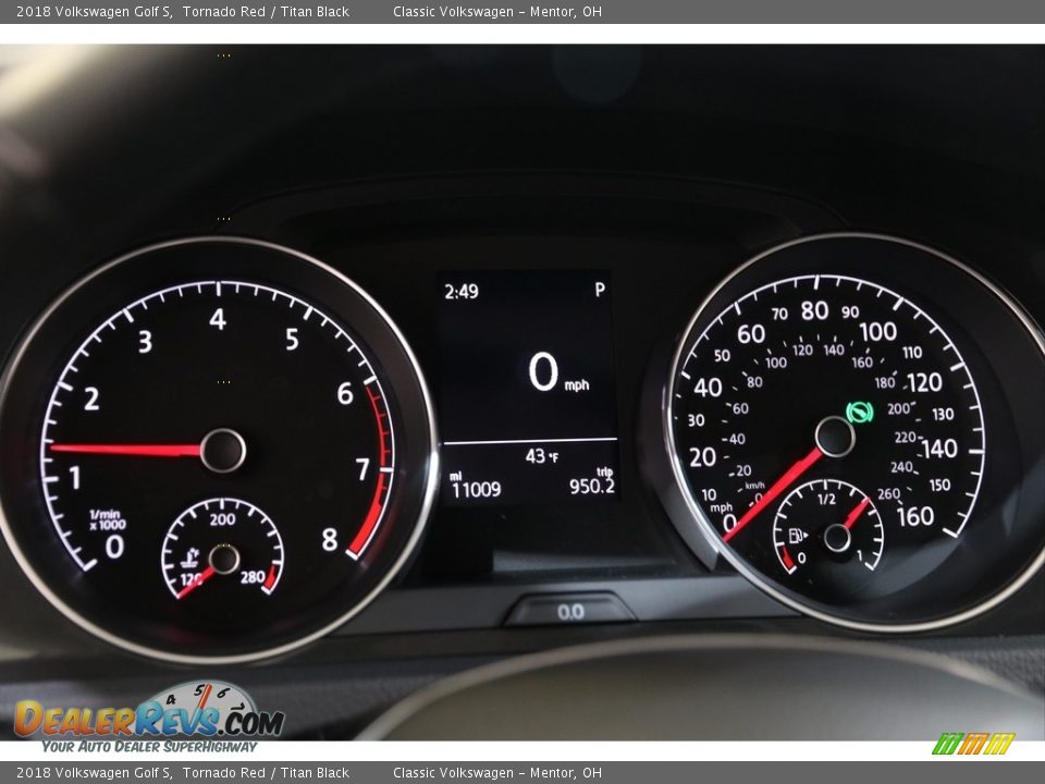 2018 Volkswagen Golf S Tornado Red / Titan Black Photo #8