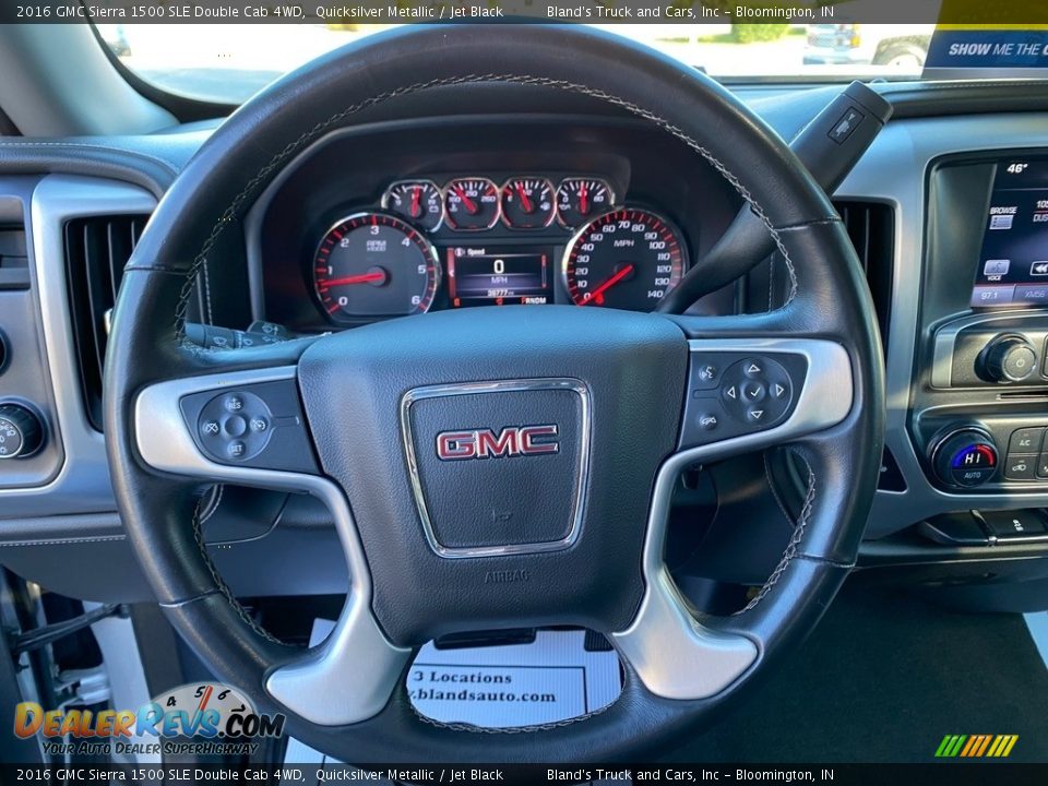 2016 GMC Sierra 1500 SLE Double Cab 4WD Steering Wheel Photo #16