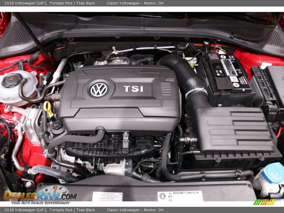 2018 Volkswagen Golf S Tornado Red / Titan Black Photo #18