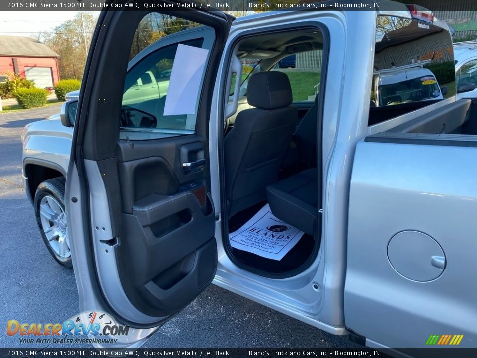 2016 GMC Sierra 1500 SLE Double Cab 4WD Quicksilver Metallic / Jet Black Photo #33