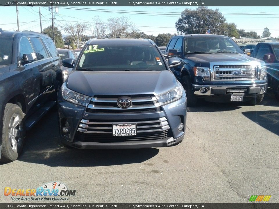 2017 Toyota Highlander Limited AWD Shoreline Blue Pearl / Black Photo #5