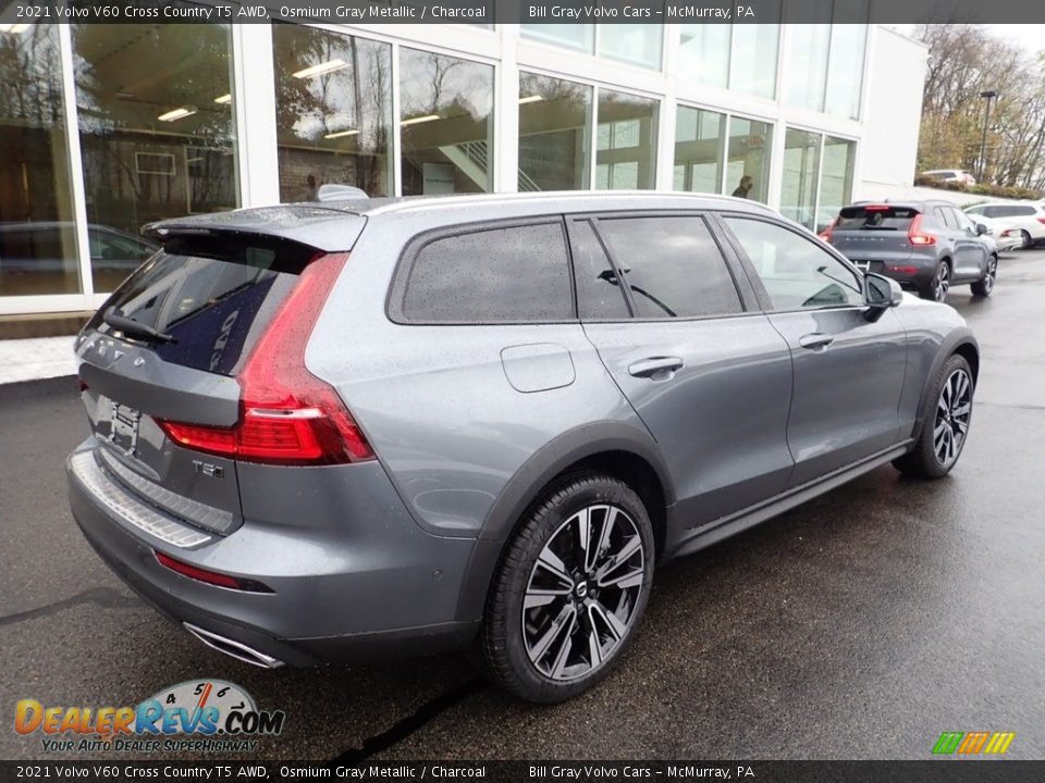 2021 Volvo V60 Cross Country T5 AWD Osmium Gray Metallic / Charcoal Photo #2