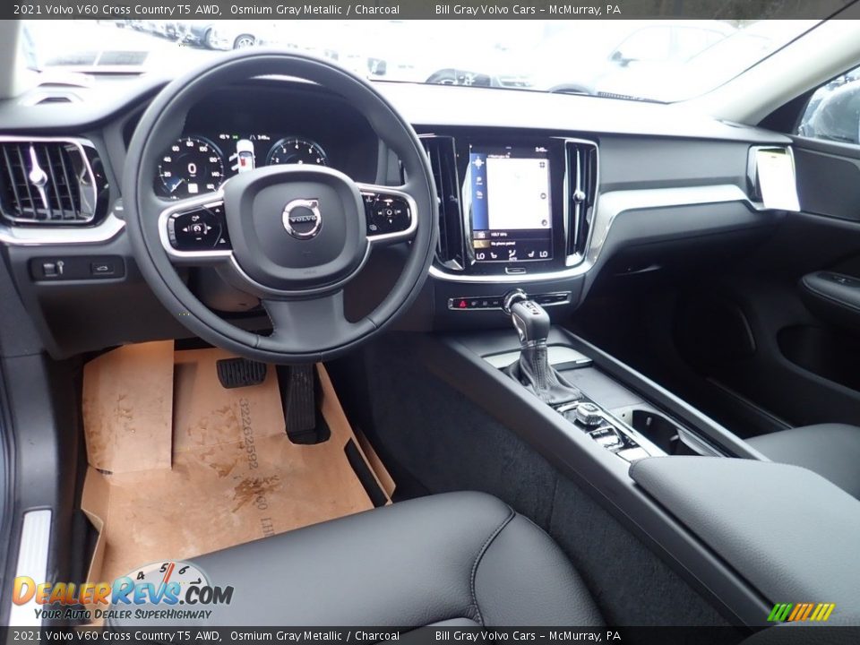 Charcoal Interior - 2021 Volvo V60 Cross Country T5 AWD Photo #10